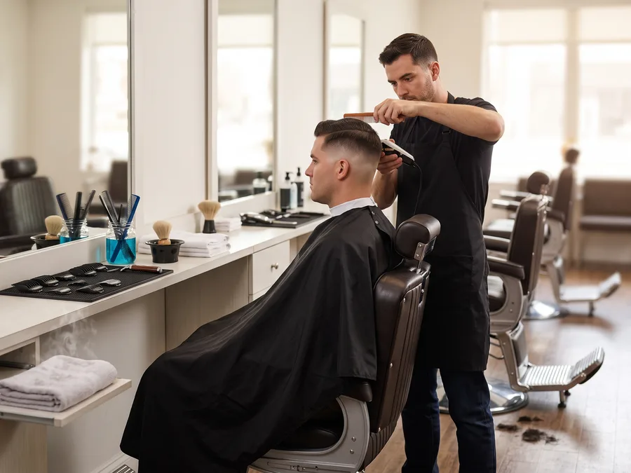 Skin fade haircut at Florida Fadez Fort Lauderdale barbershop