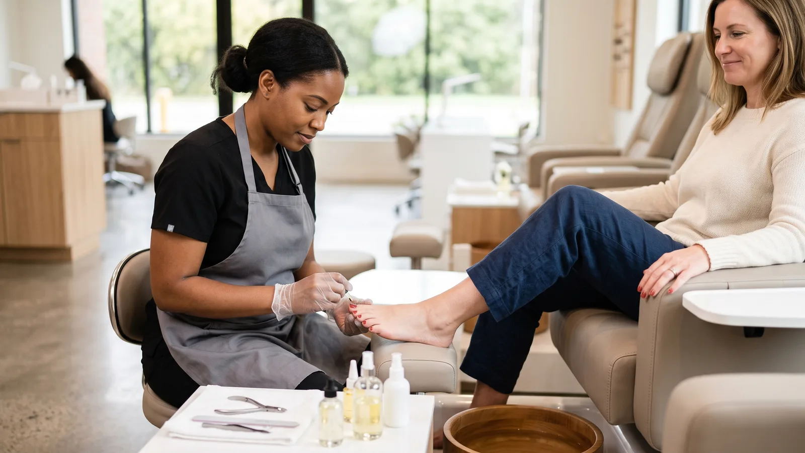 Pedicure service at Perfect Nails in Saint Paul, MN