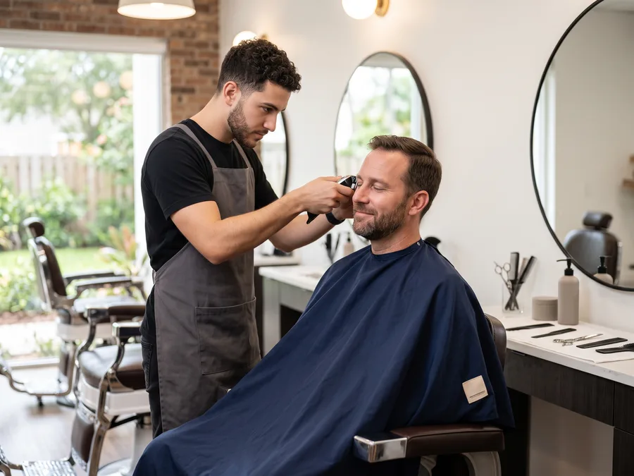Men's ear and nose waxing  at Florida Fadez