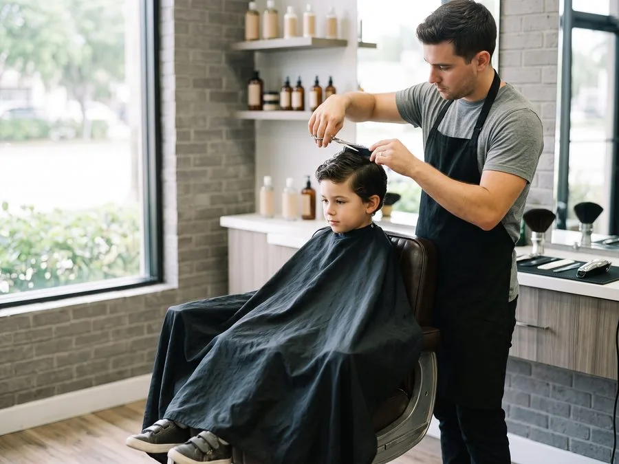 Kid's haircut for children 10 and under at Florida Fadez