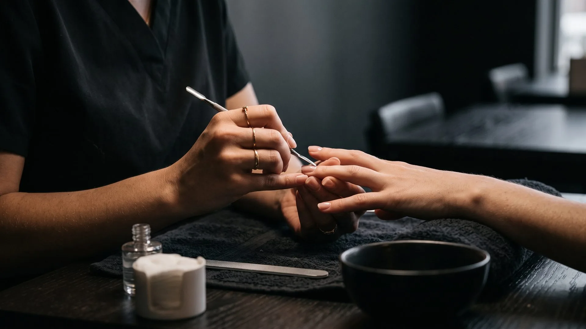 Clean bare nails after polish removal at Perfect Nails