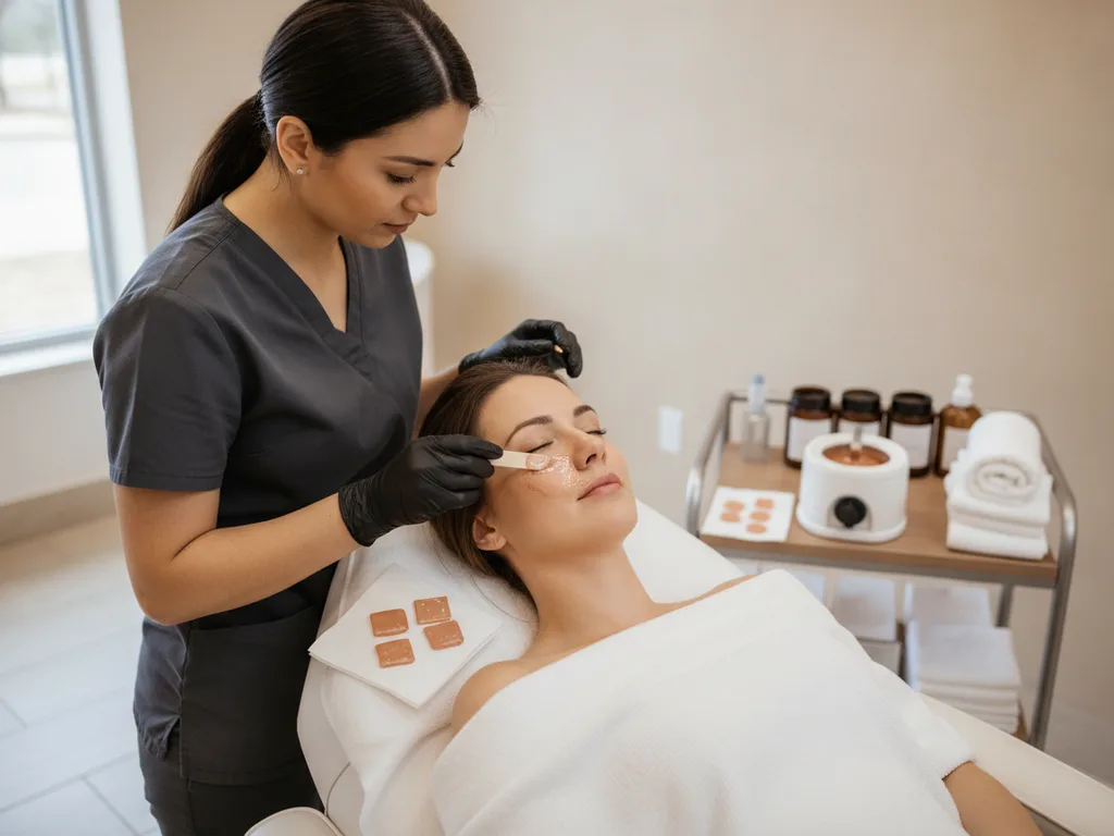 Eyebrow services at Salon Sanaa in Farmington Hills