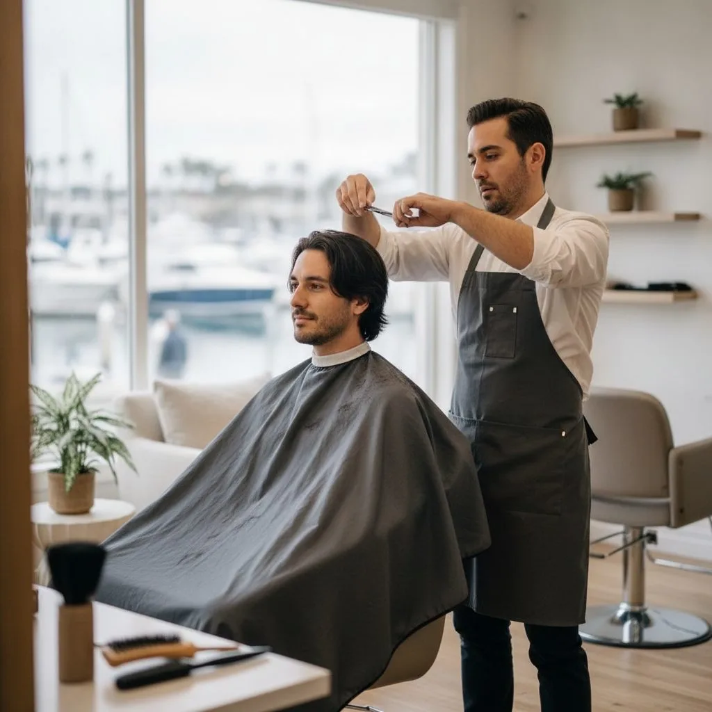Men's haircut service at IlonaR Style