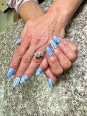 Custom nail art design at Perfect Nails salon in Saint Paul, MN