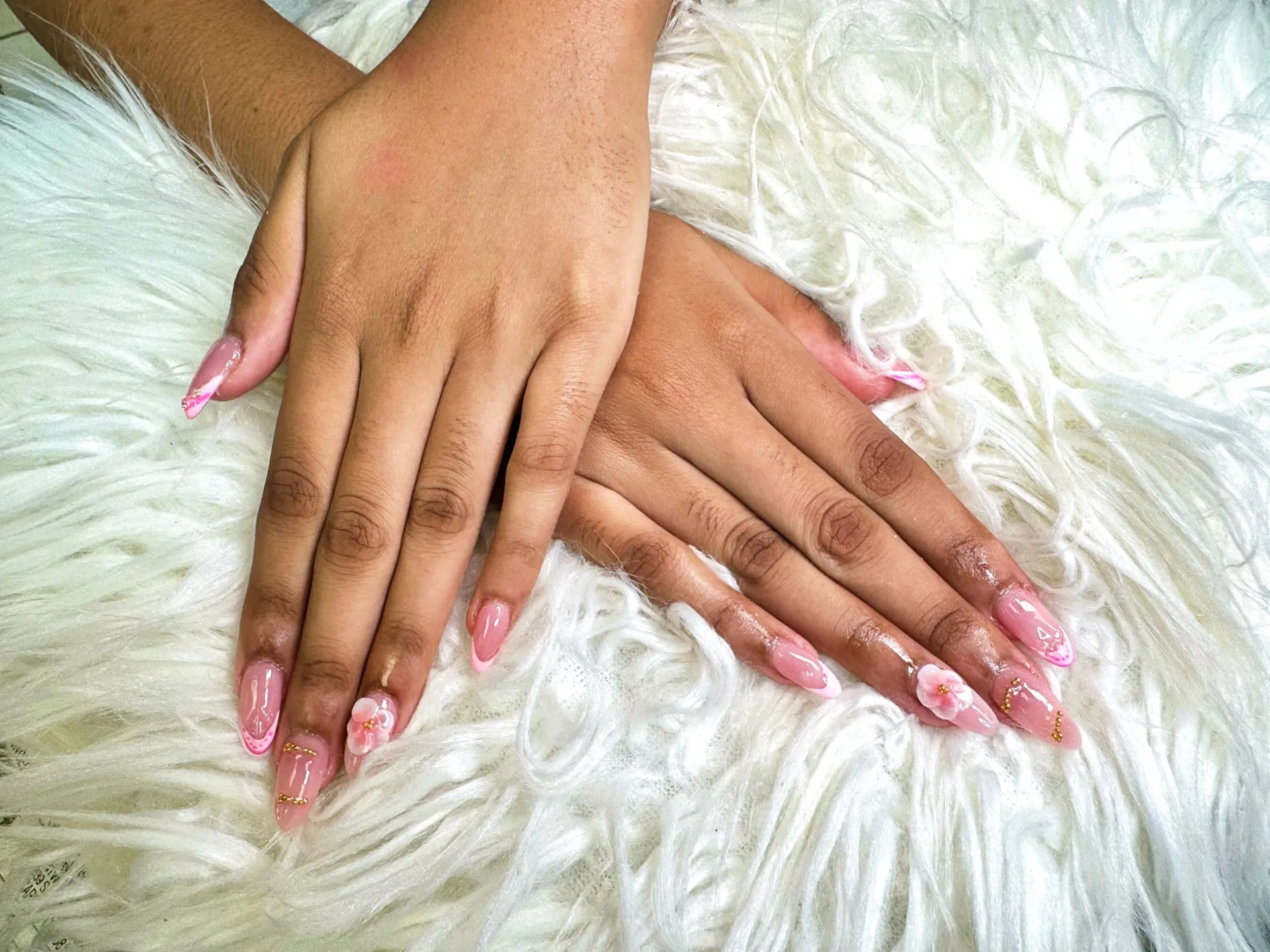 Dip powder nail service at Perfect Nails in Saint Paul, MN