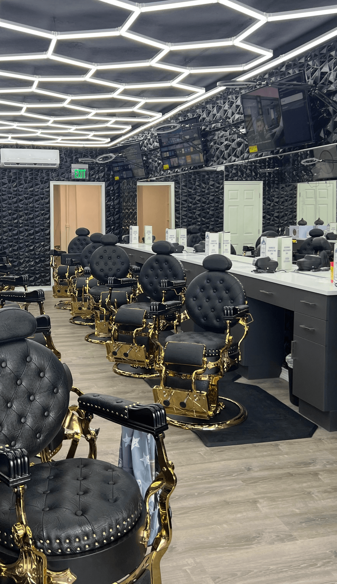 Florida Fadez barbershop interior in Fort Lauderdale