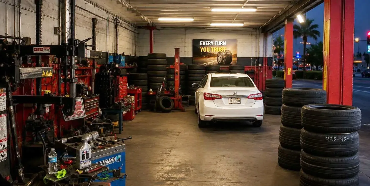 Tire mounting at Jordan Auto Repairs and Tires Plus Jacksonville