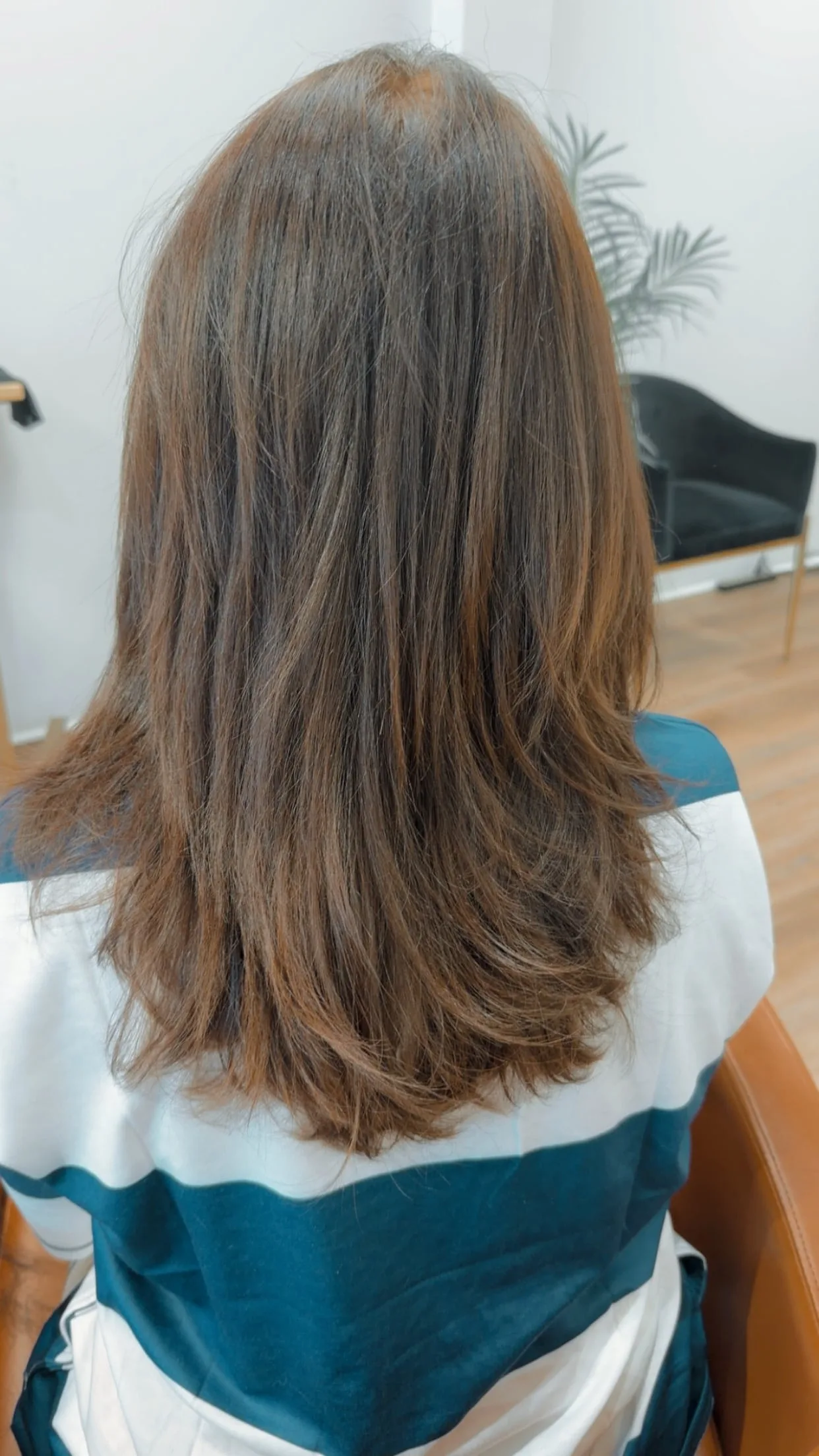 Precision bob haircut result at Salon Sanaa
