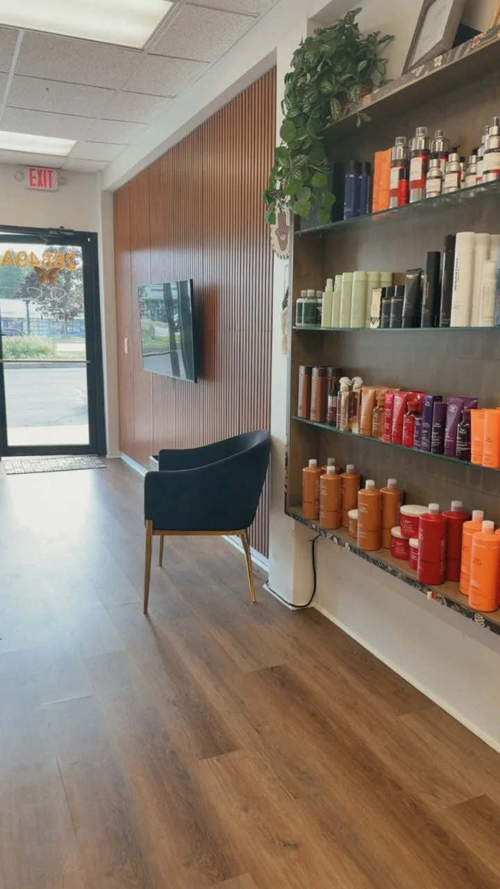 Hair color service at Salon Sanaa in Farmington Hills