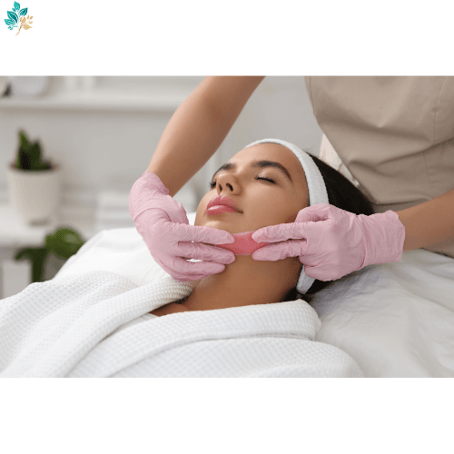Chin waxing at TK Nails in Westwood, Los Angeles