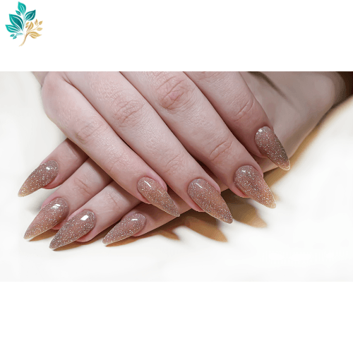 Gel-X nail extensions at TK Nails in Westwood, Los Angeles