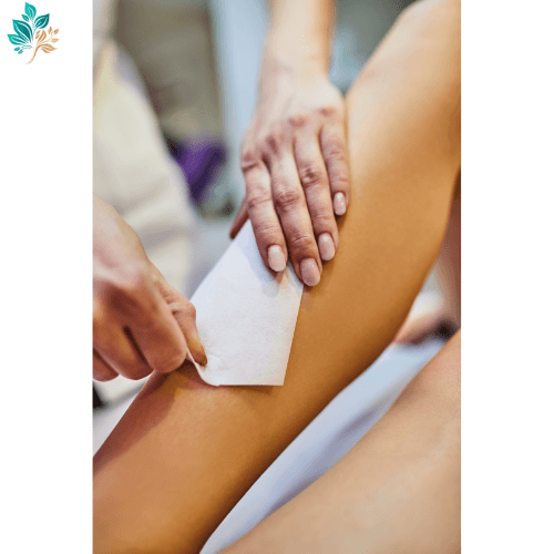 Half leg waxing at TK Nails in Westwood, Los Angeles