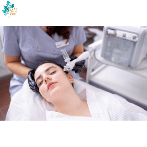 Hydro facial with oxygen therapy at TK Nails in Westwood, Los Angeles