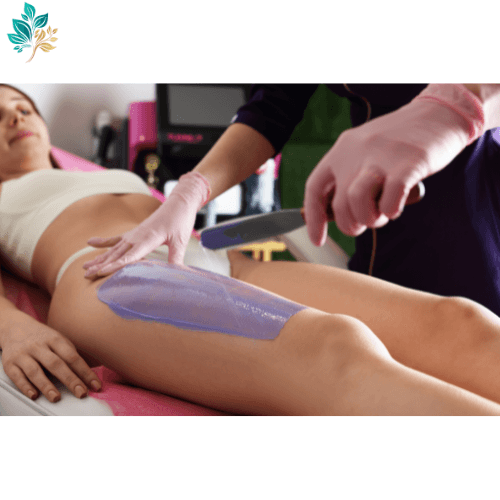 Full leg waxing at TK Nails in Westwood, Los Angeles