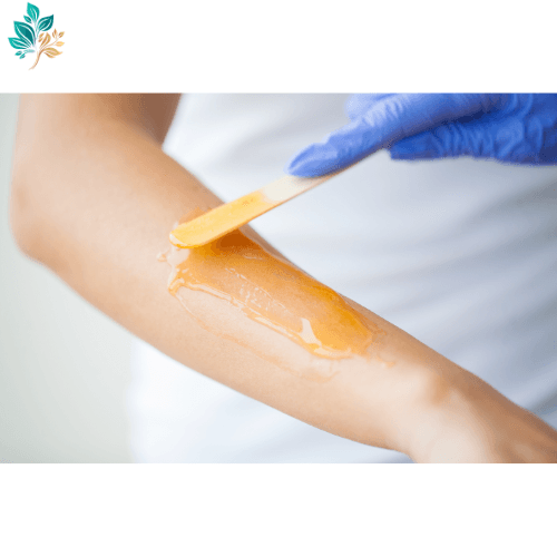 Half arm waxing at TK Nails in Westwood, Los Angeles