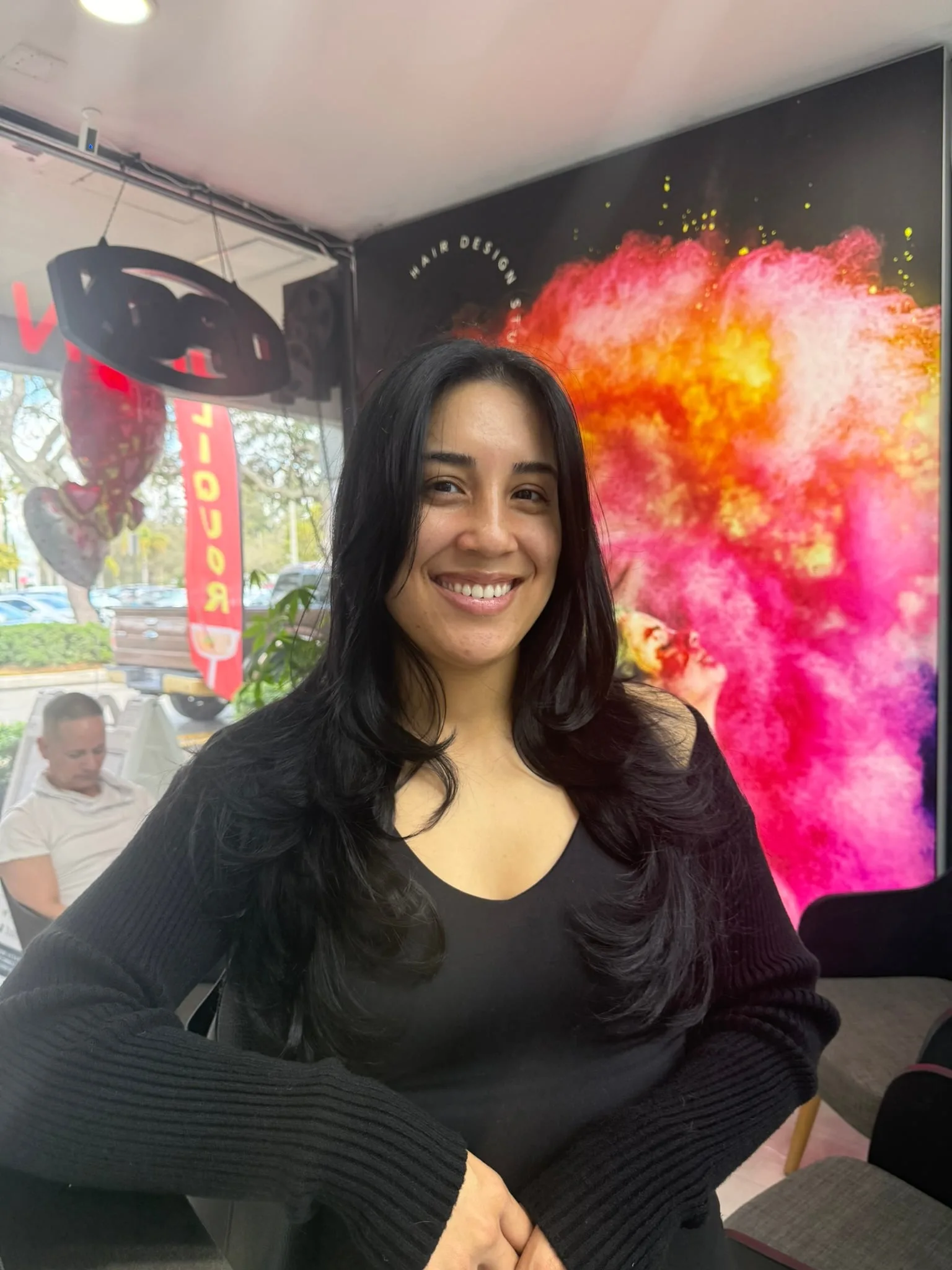 Bangs cut result at Rosée Atelier Beauty Salon in Miami