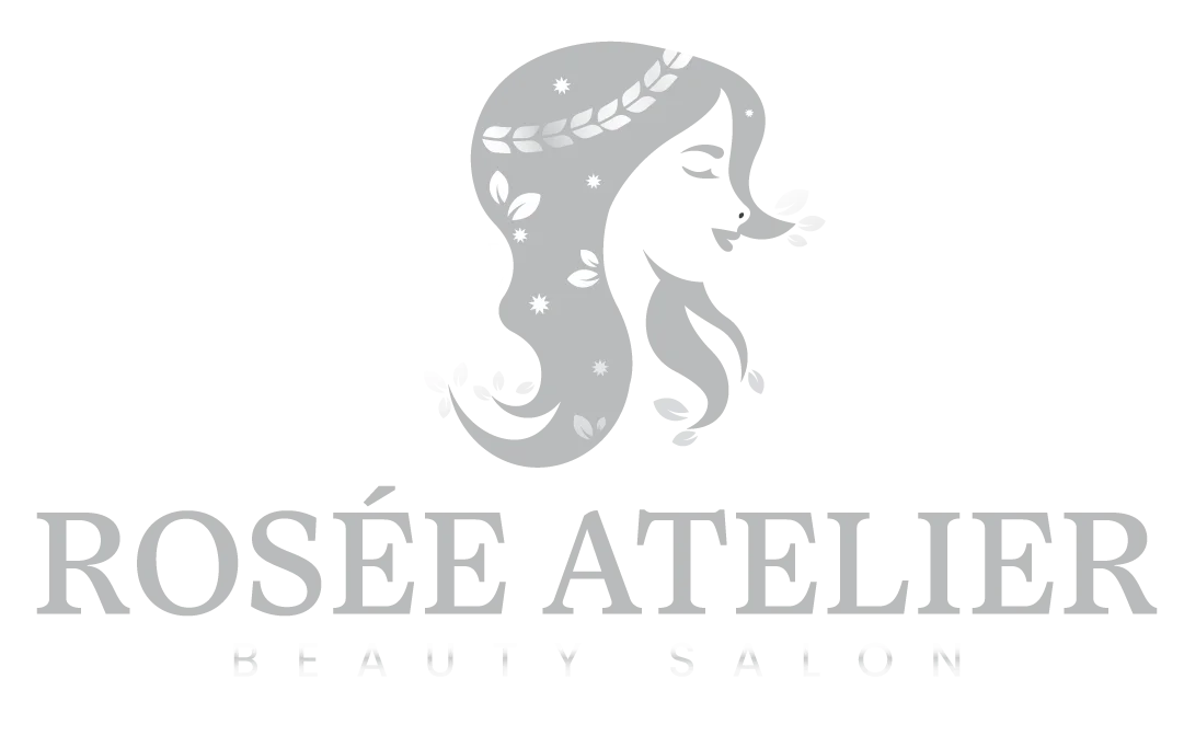 Hairstylist creating a formal updo at Rosée Atelier Beauty Salon in Miami